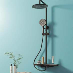 黑色淋浴花洒3D模型下载